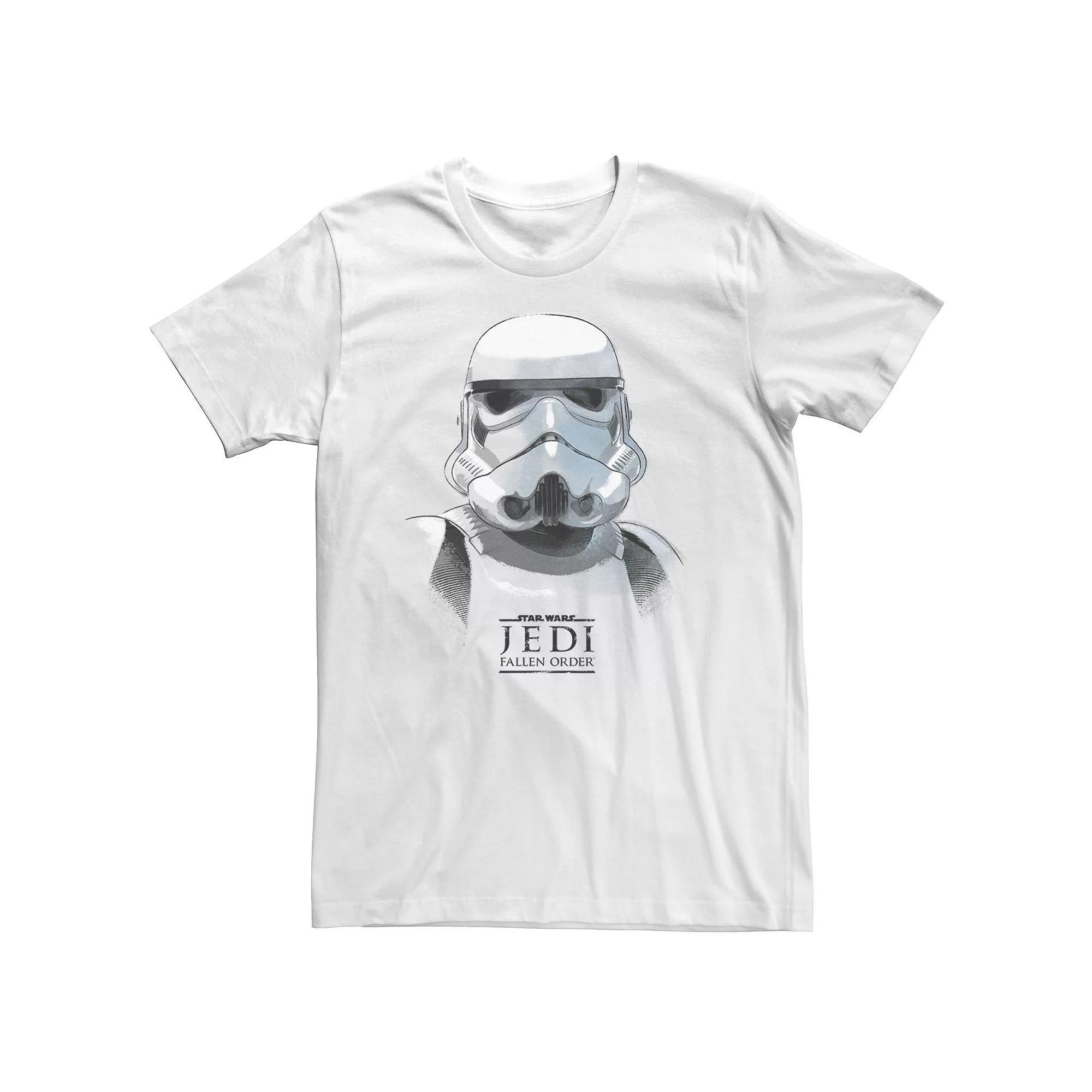Big & Tall Star Wars Jedi: Fallen Order Stormtrooper Portrait Tee, Men's, Size: 3XL Tall, White Product Image