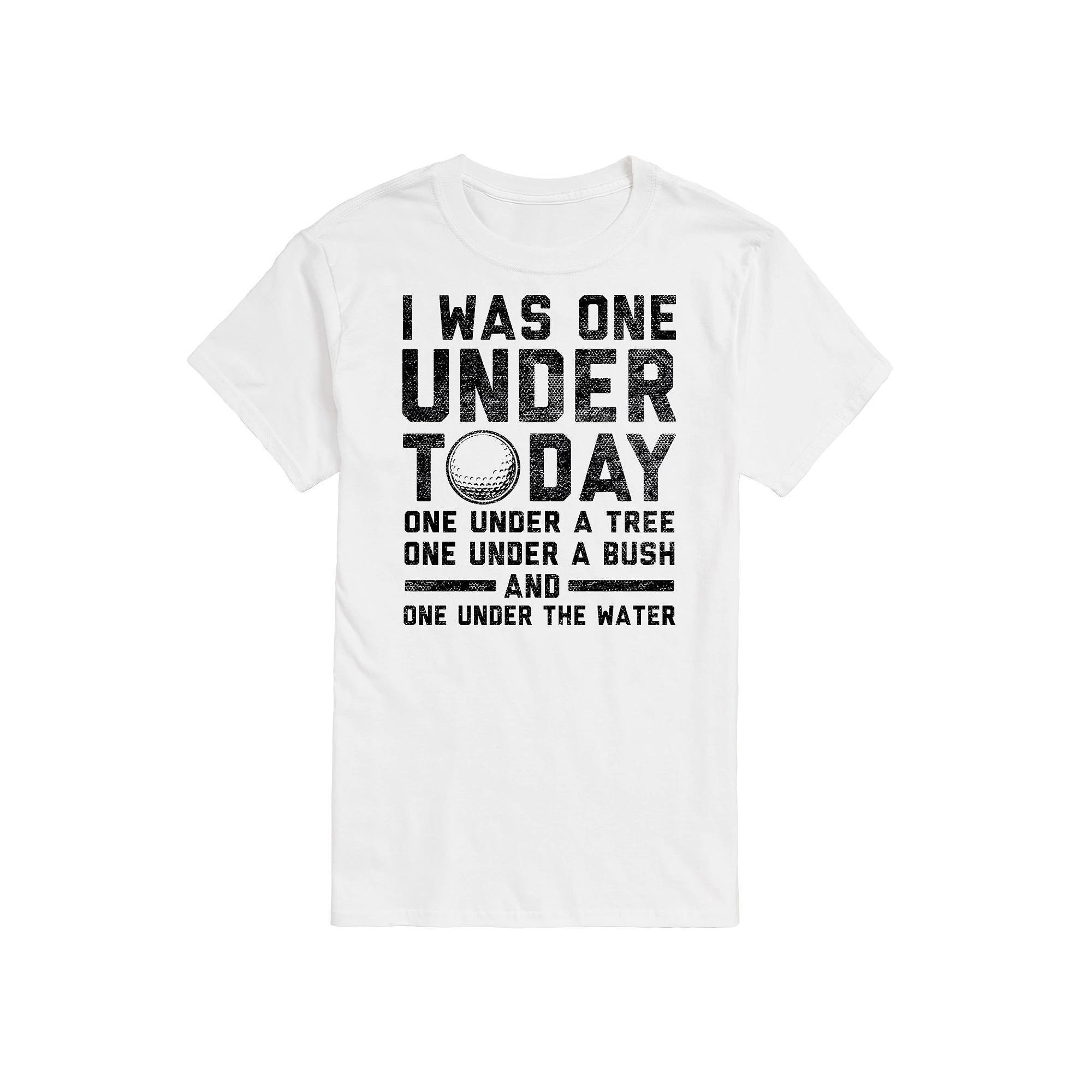 Big & Tall I Was One Under Today Golf Graphic Tee, Mens Product Image
