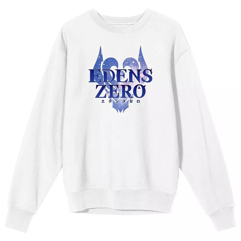 Men's Edens Zero Spaceship Logo Long Sleeve Graphic Tee, Size: Medium, White Product Image