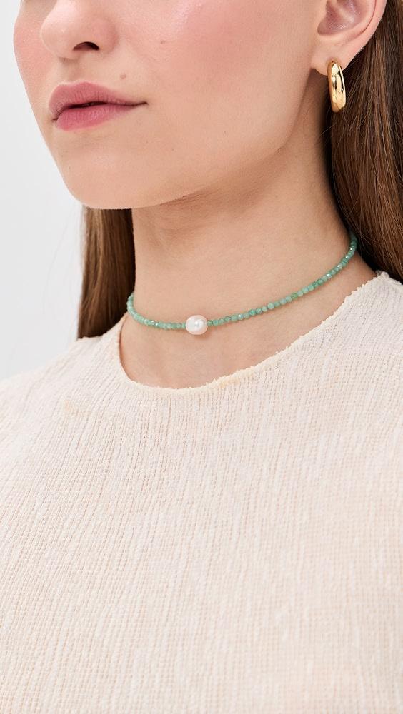 JIA JIA 14k Emerald Pearl Collar Necklace | Shopbop Product Image