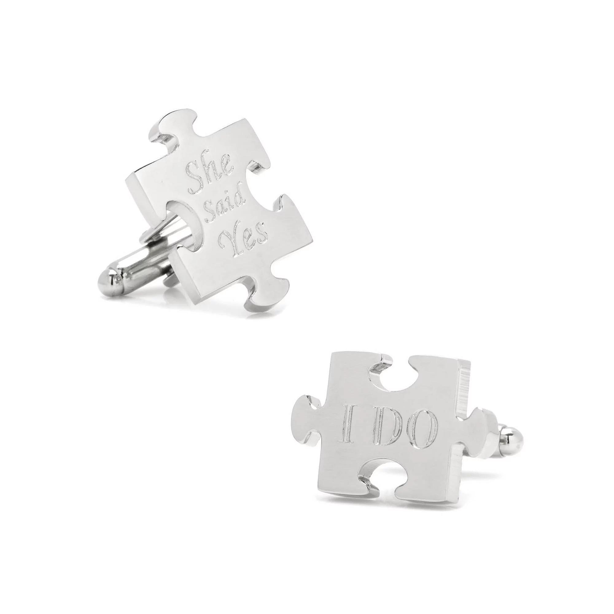 Wedding Puzzle Piece Cufflinks Product Image