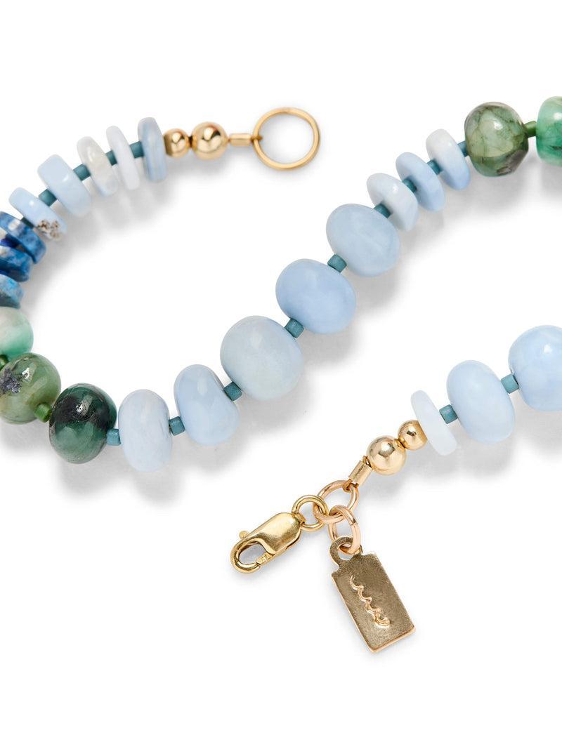 Faherty X Beyond The Sea Stone Bracelet - Emerald Lapis Opal Product Image
