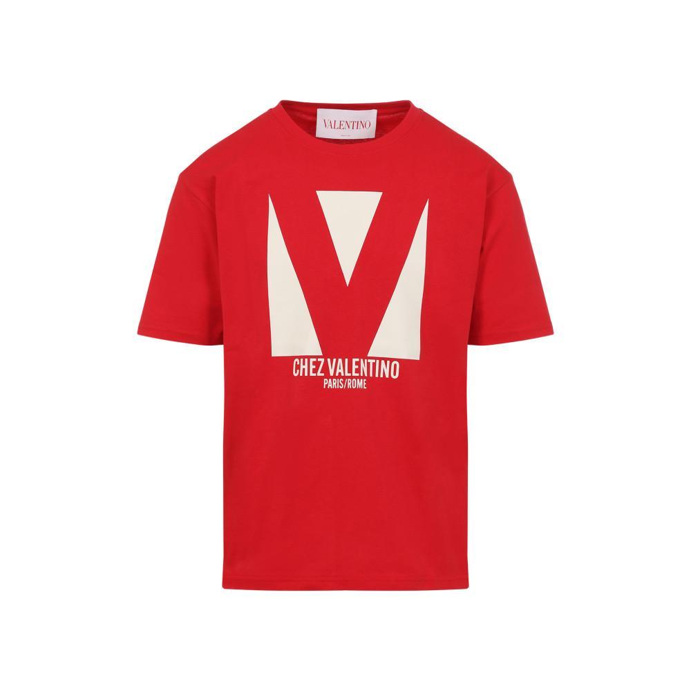 VALENTINO T-shirt Logo In Red Product Image