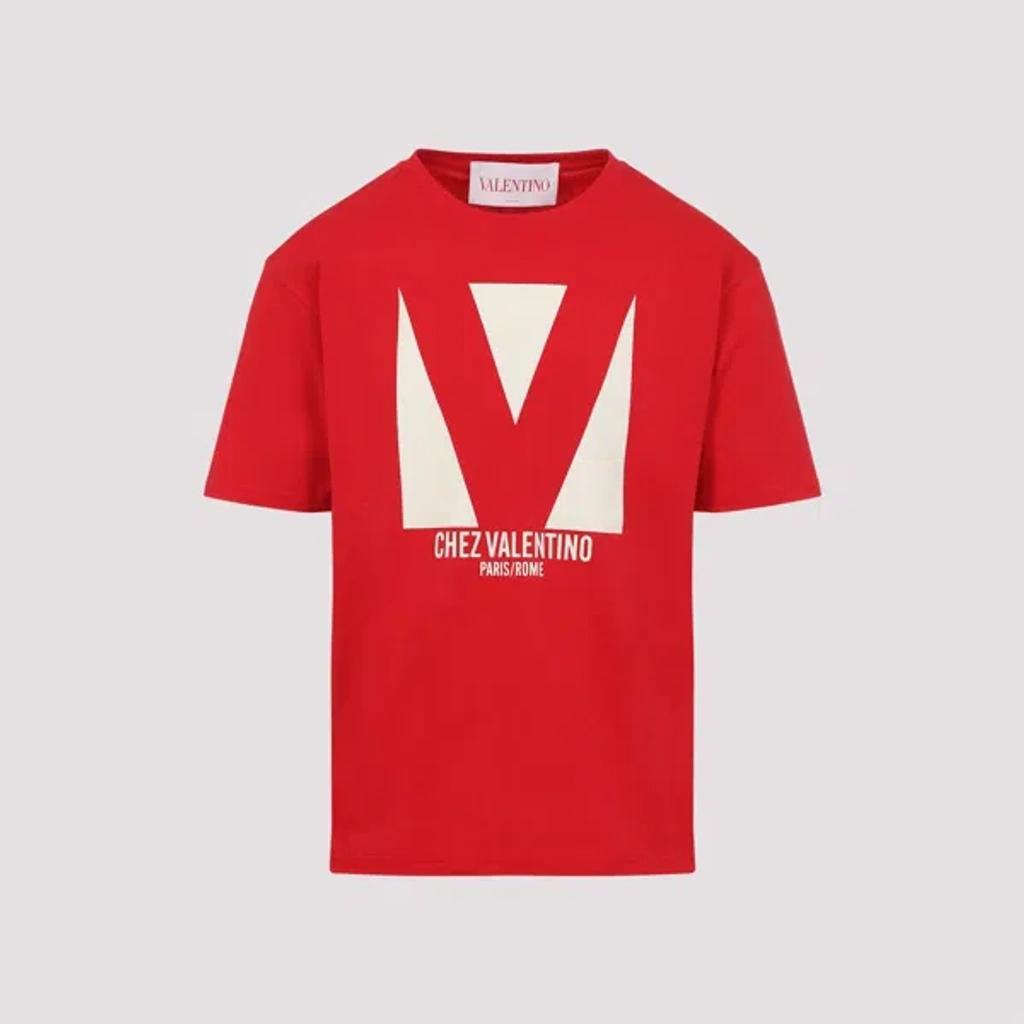 VALENTINO T-shirt Logo In Red Product Image