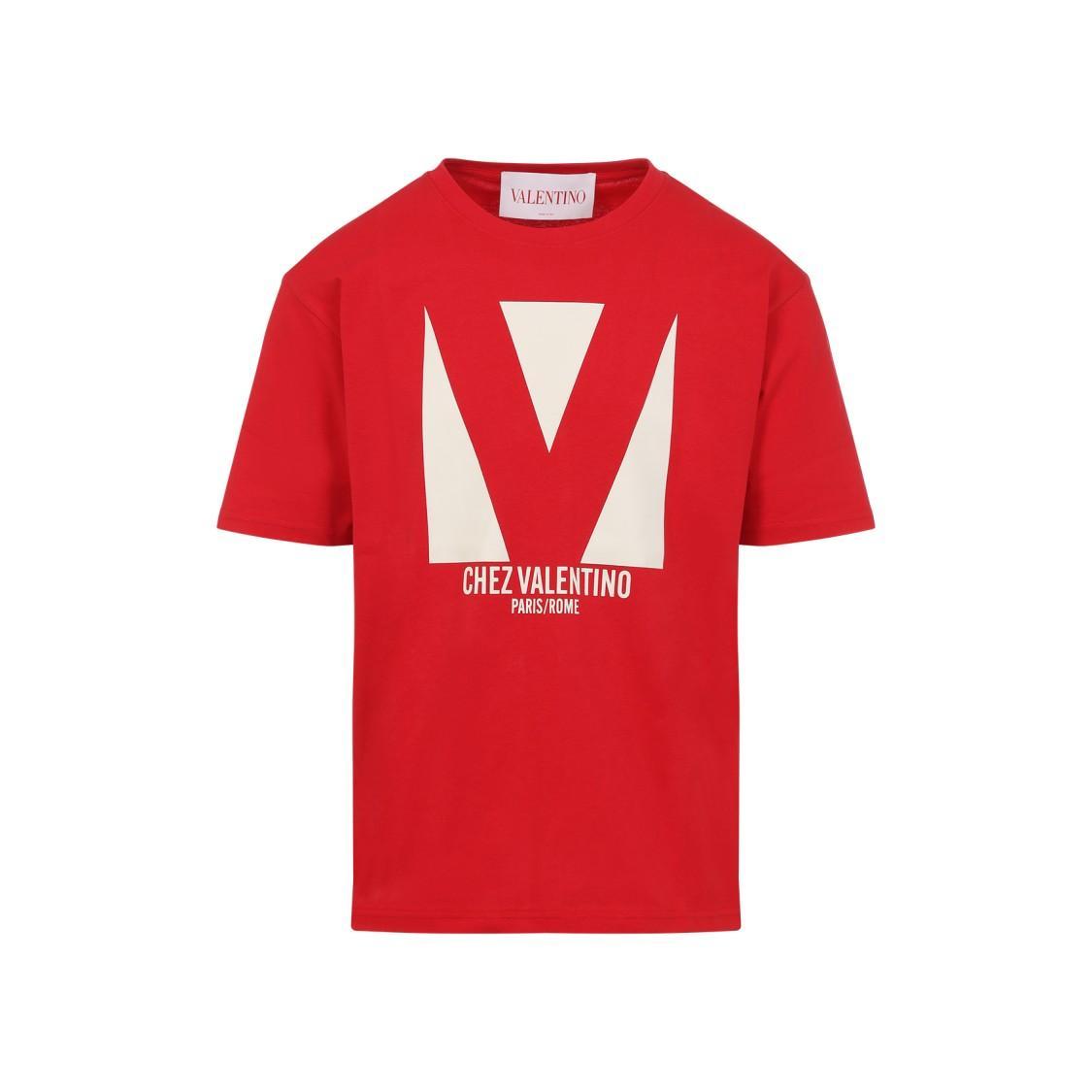 VALENTINO T-shirt Logo In Red Product Image