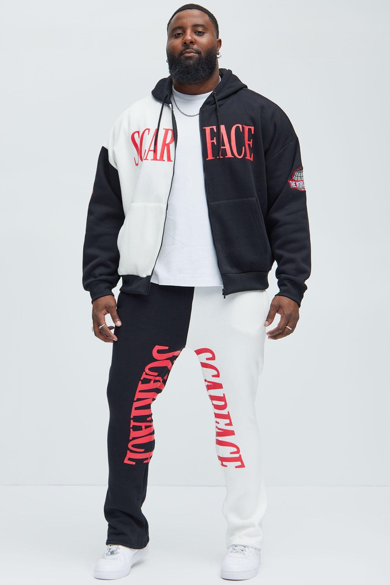 Scarface Say Hello Sweatpants - White/Black Product Image