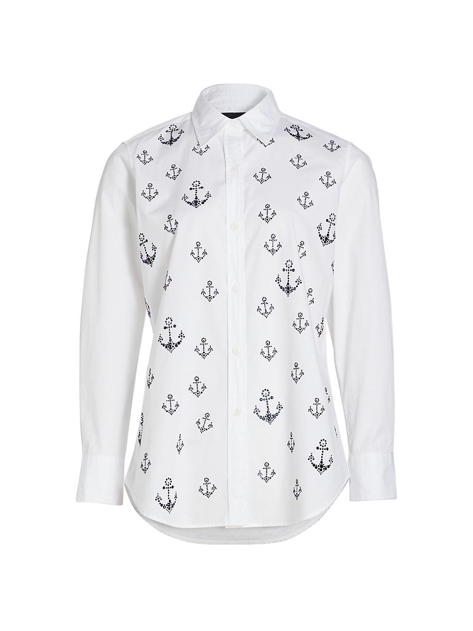 Womens Ahoy Matey Embellished Shirt Product Image