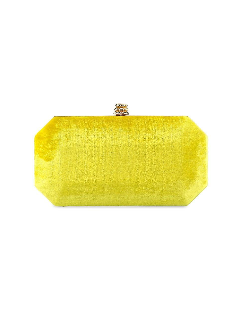 Womens Perry Clutch Small in Crushed Velvet Product Image