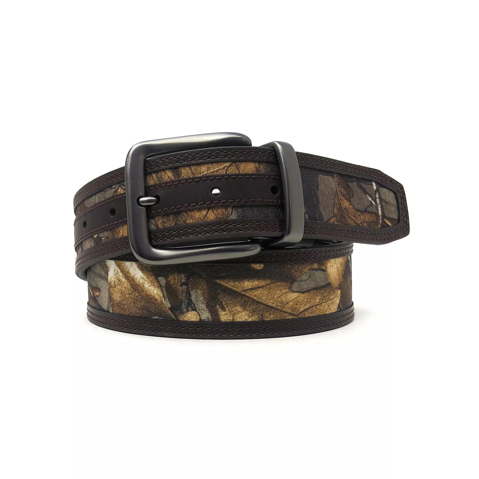 Men's Realtree Camo Reversible Belt, Size: 30/32, Brown Product Image