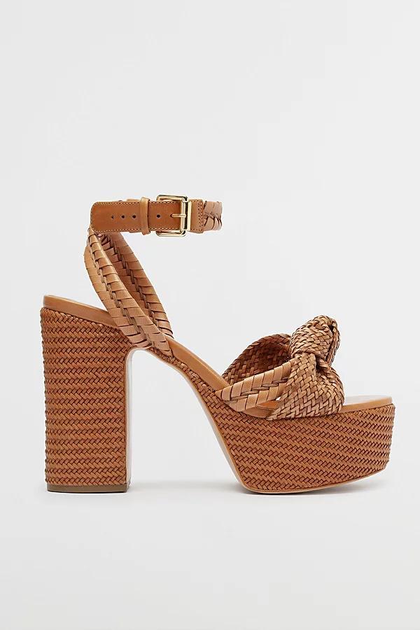 Womens Khari 100MM Knotted Leather Platform Sandals Product Image
