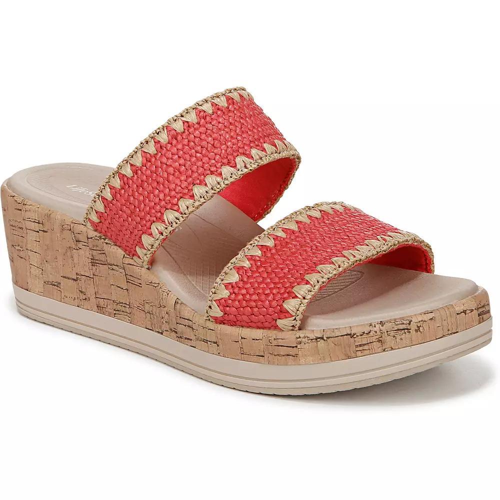 LifeStride Resort Women's Wedge Sandals, Size: 7, Pink Product Image