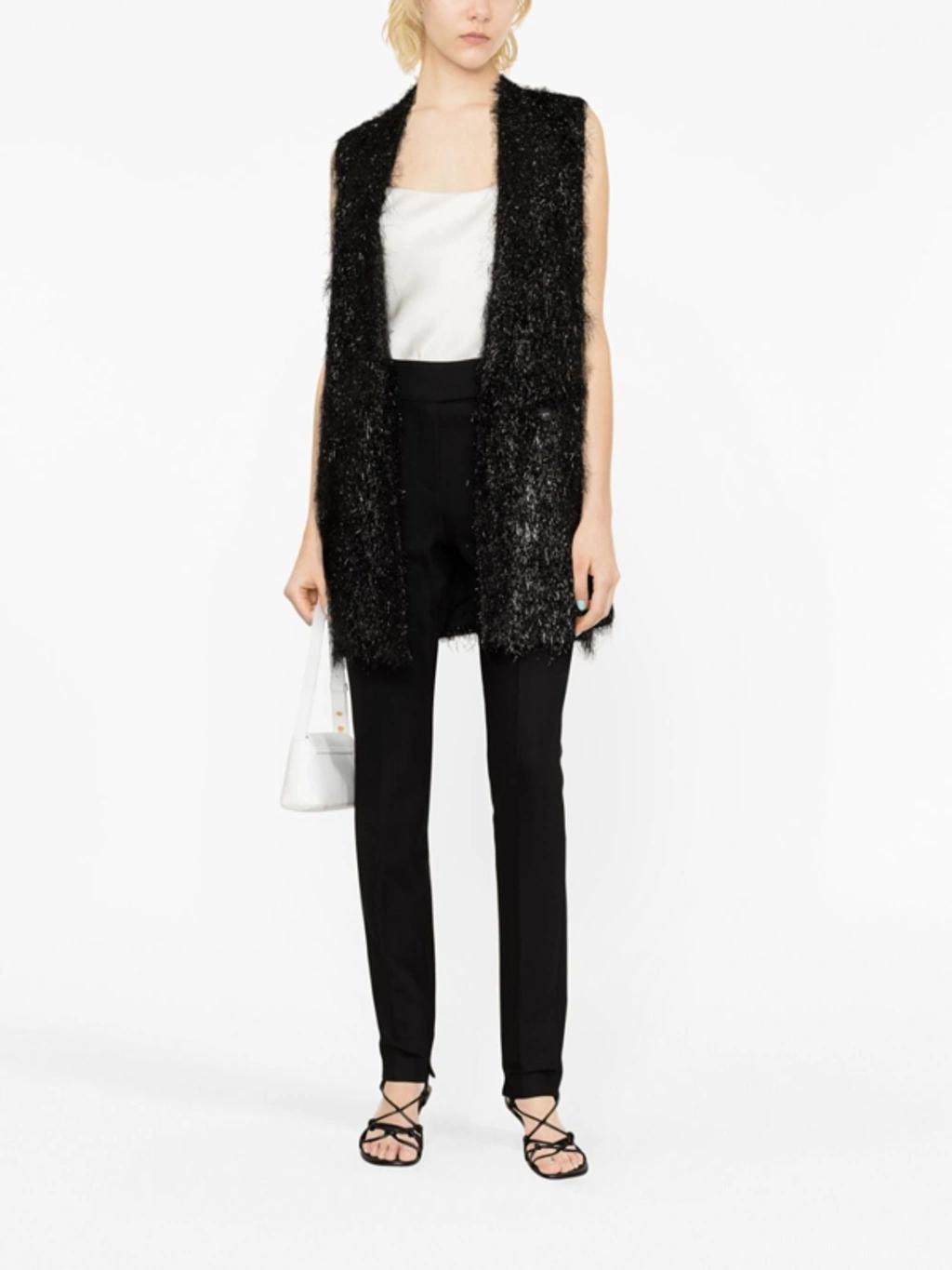 FABIANA FILIPPI High-waist Skinny-cut Trousers In Black Product Image