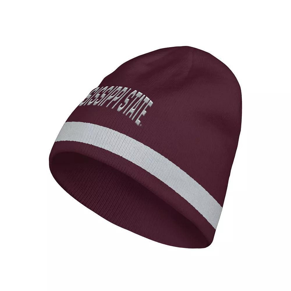 Mens adidas Maroon Mississippi State Bulldogs Wordmark Knit Hat Product Image
