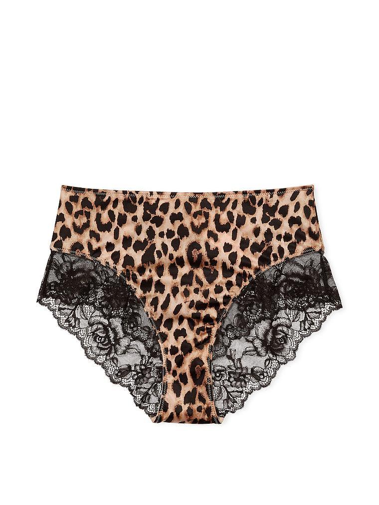 Lace-Trim High-Waist Brief Panty Product Image