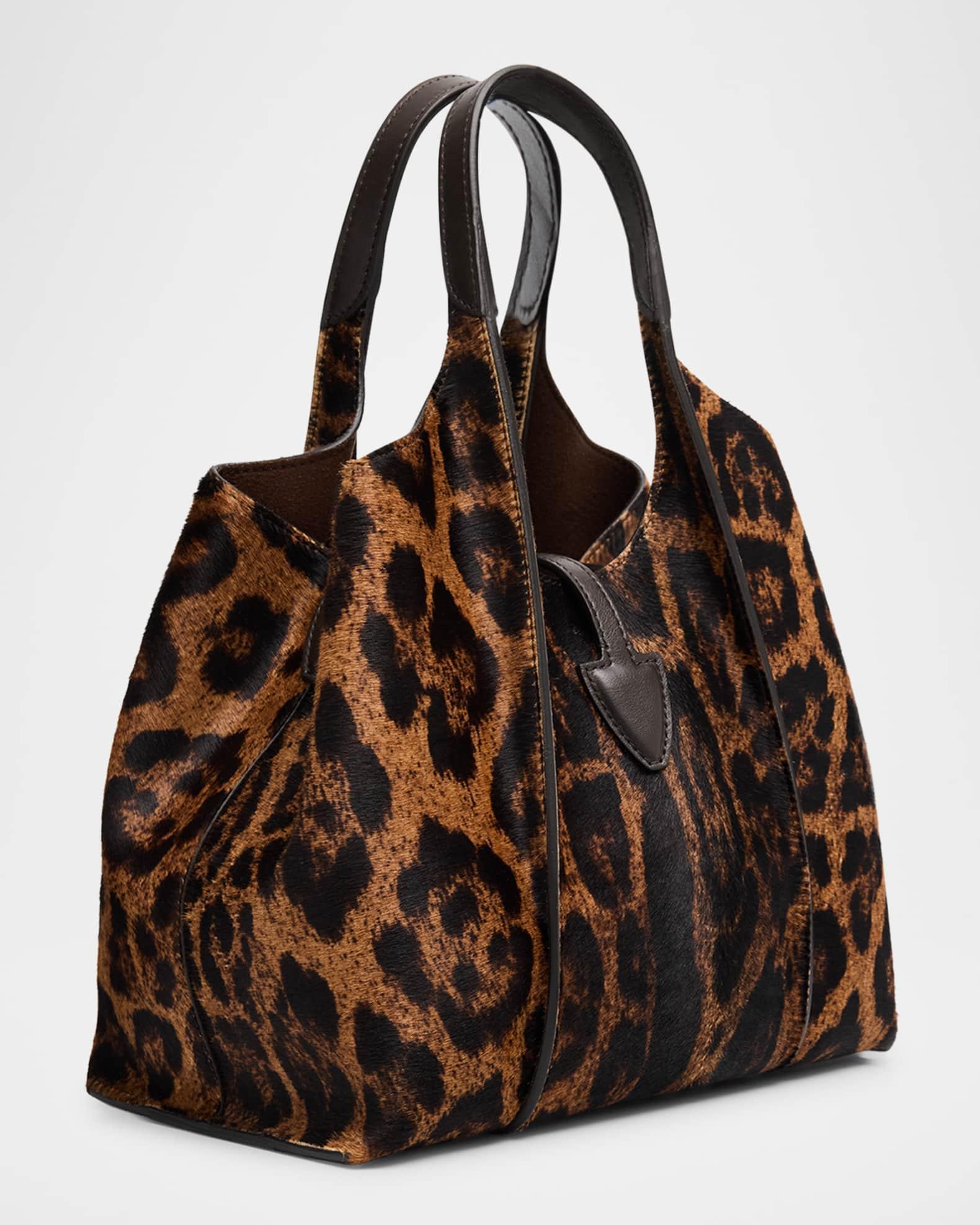 Animal-Print Calf Hair Shopping Tote Bag Product Image