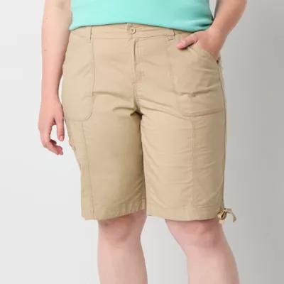 St. John's Bay Womens Mid Rise Bermuda Short-Plus Product Image