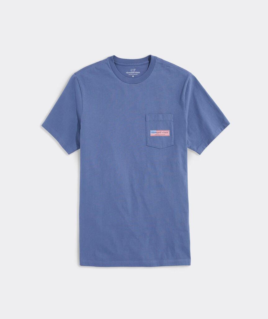 Classic USA Logo Box Short-Sleeve Pocket Tee Product Image