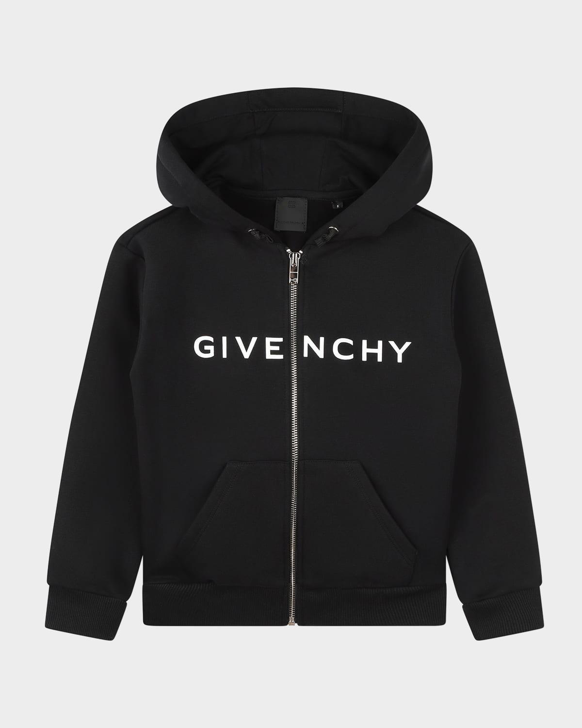 Kids Logo-Print Zip-Front Hoodie, Size 6-12 Product Image