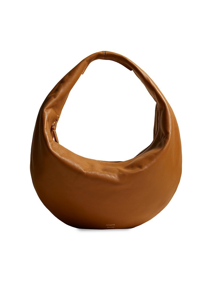 Womens Medium Olivia Leather Hobo Bag Product Image