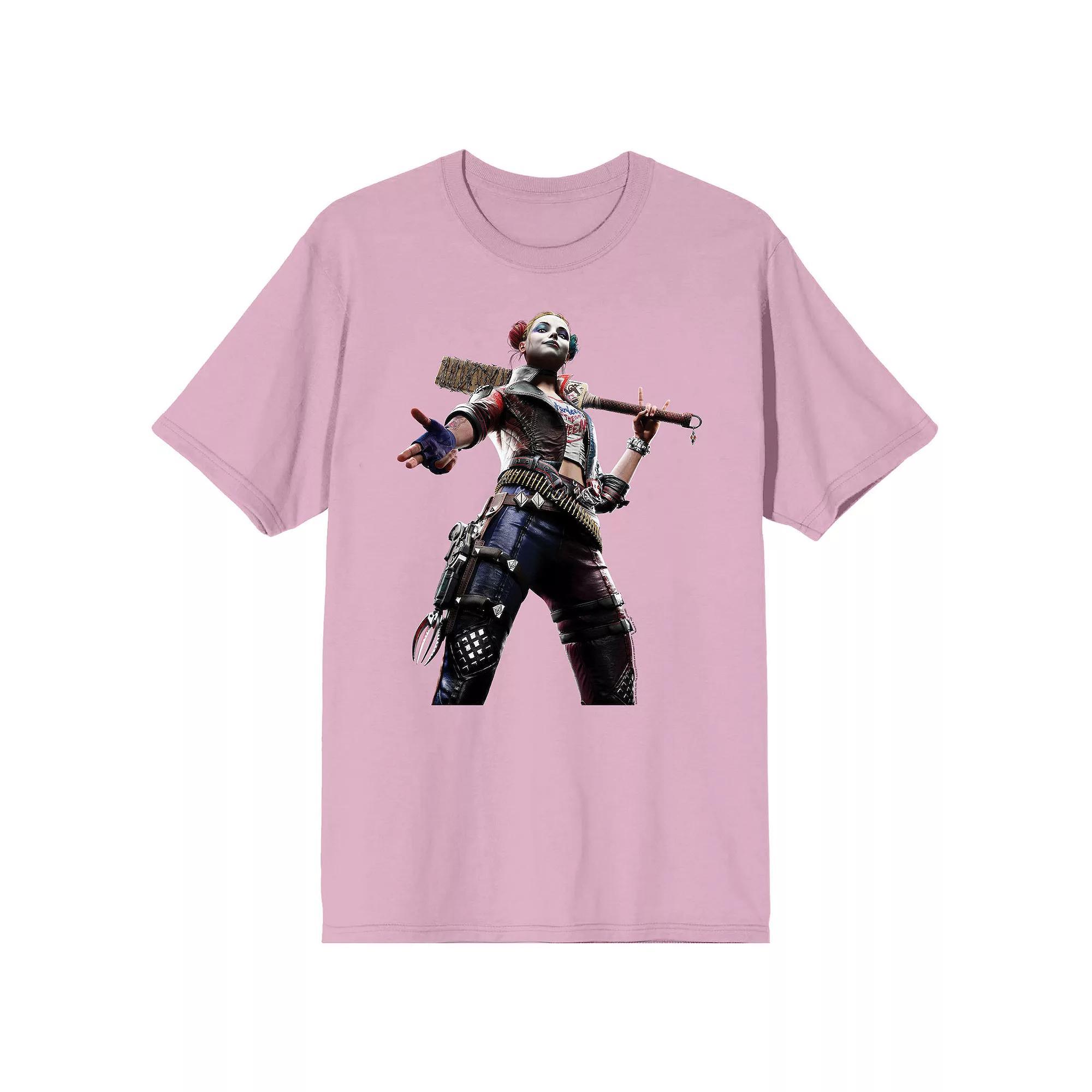 Men's Suicide Squad Harley Graphic Tee, Size: XXL, Pink Product Image