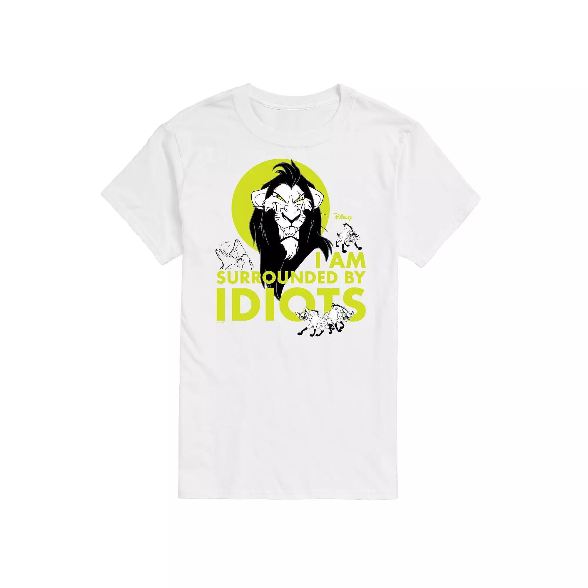 Disney Villains Lion King Mens I am Surrounded By Idiots Graphic Tee Product Image