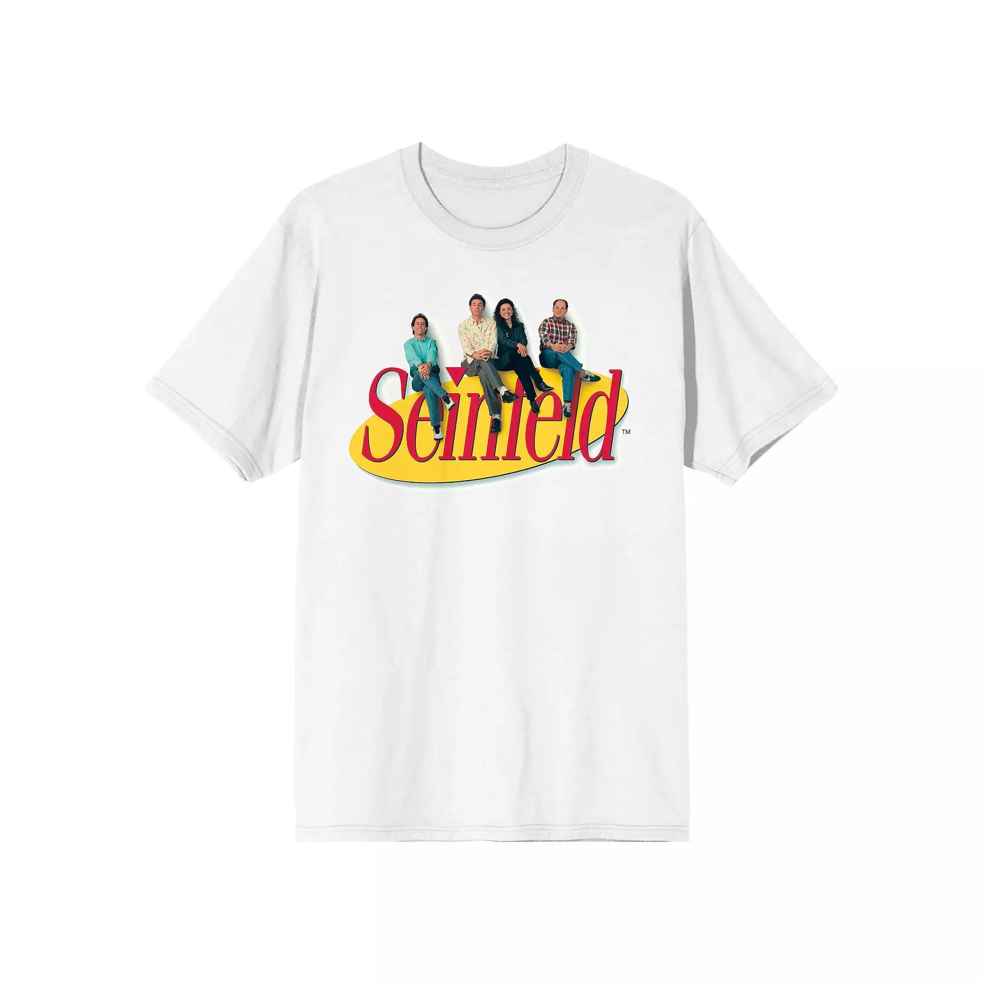 Men's Seinfeld Classic Characters Tee, Size: Medium, White Product Image