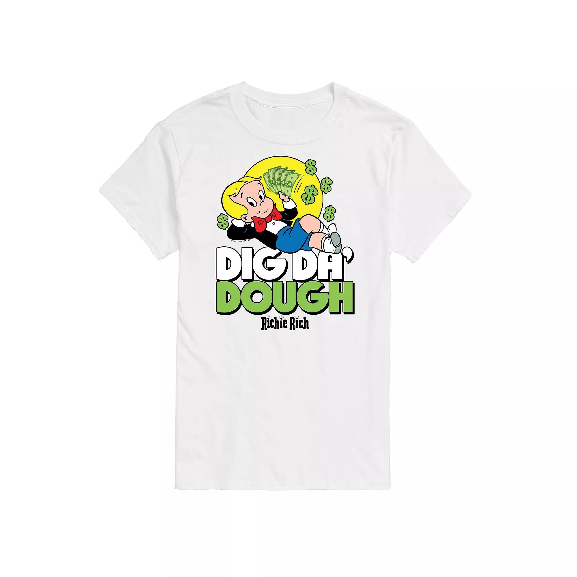 Big & Tall Richie Rich Dig Da Dough Graphic Tee, Mens Product Image