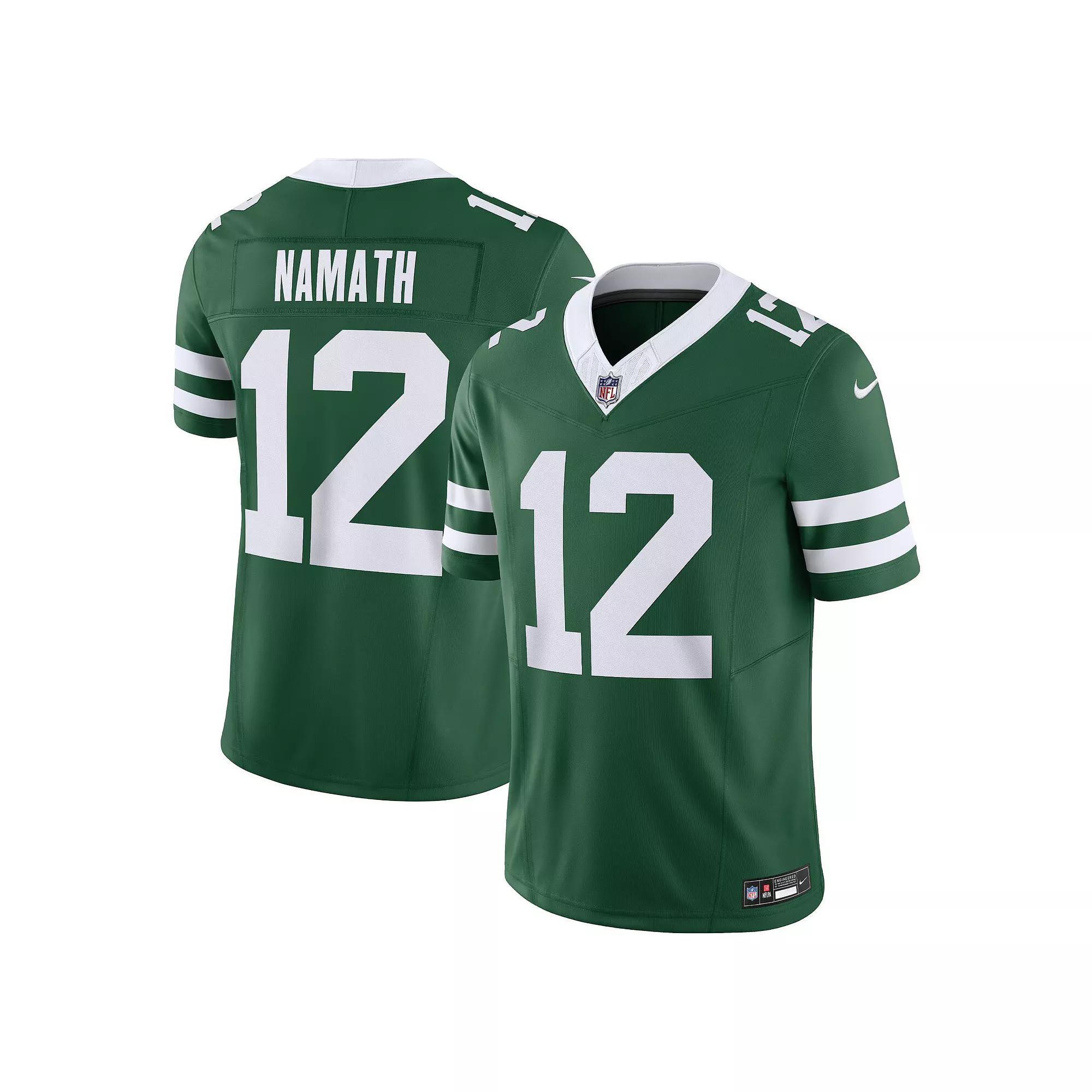 Men's Nike Joe Namath Legacy Green New York Jets Vapor F.U.S.E. Limited Jersey, Size: Large Product Image
