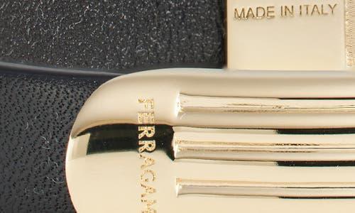 FERRAGAMO Signature Id Bracelet In Oro Chiaro/black Product Image