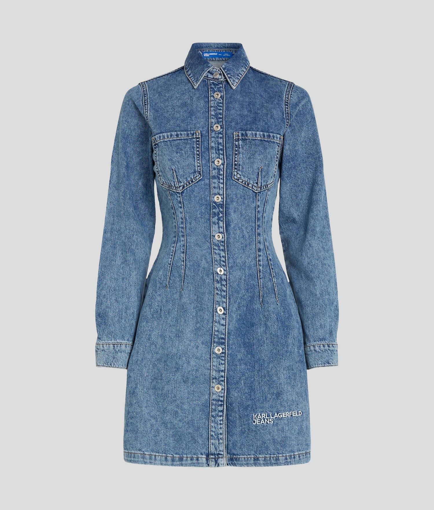 KLJ LONG-SLEEVED DENIM DRESS Product Image