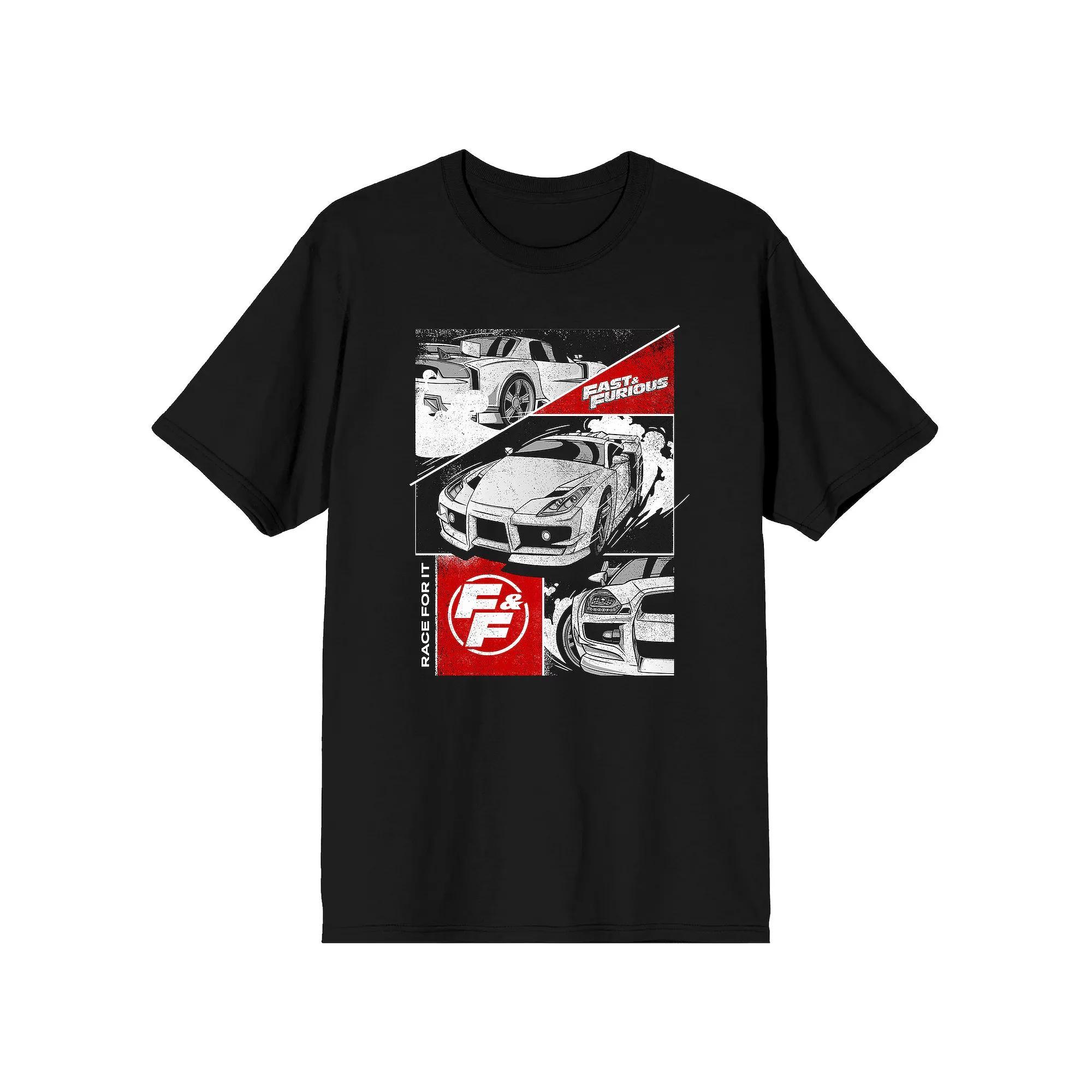 Men's The Fast & The Furious Race For It Tee, Size: Small, Black Product Image