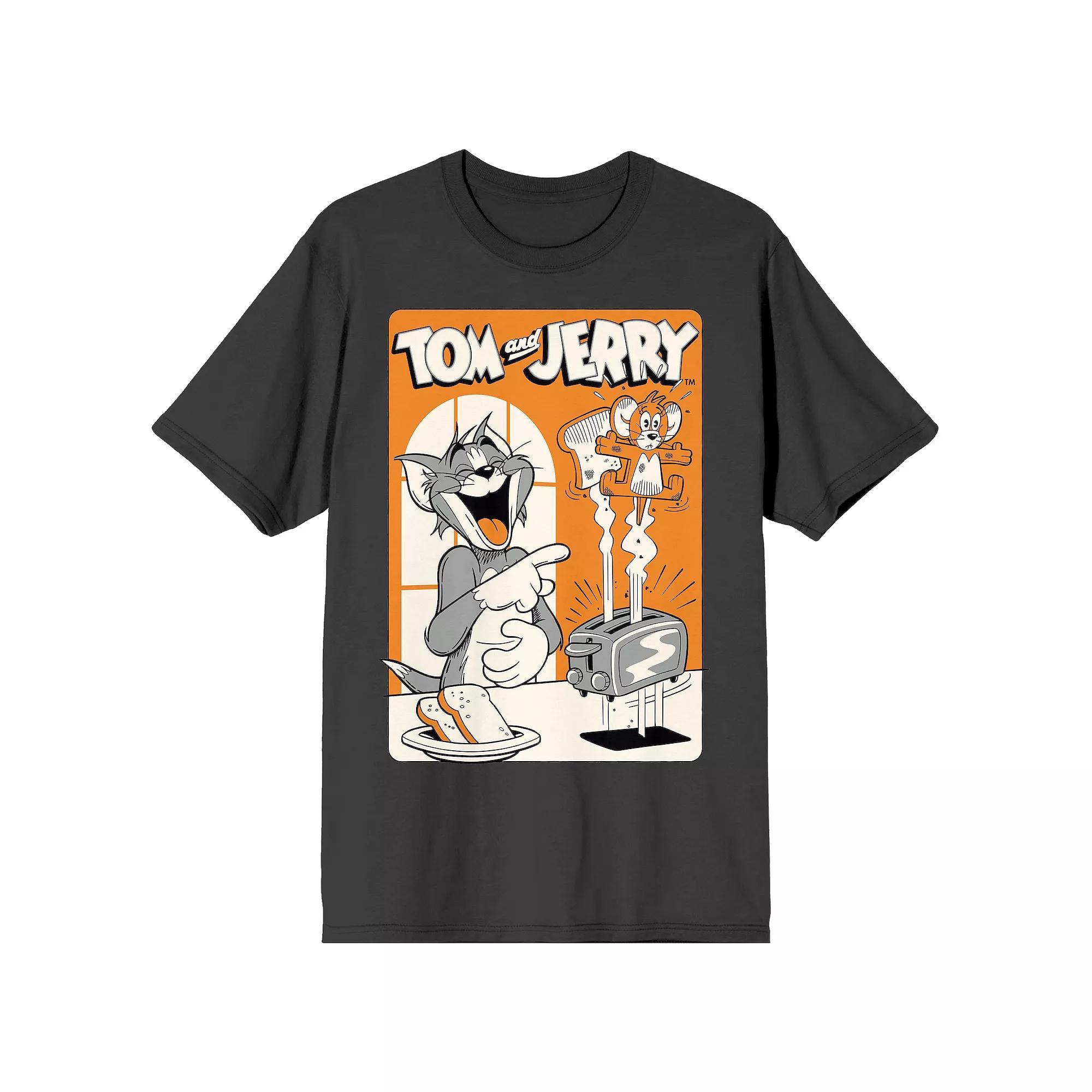 Men's Tom & Jerry Classic Tee, Boy's, Size: Medium, Grey Product Image