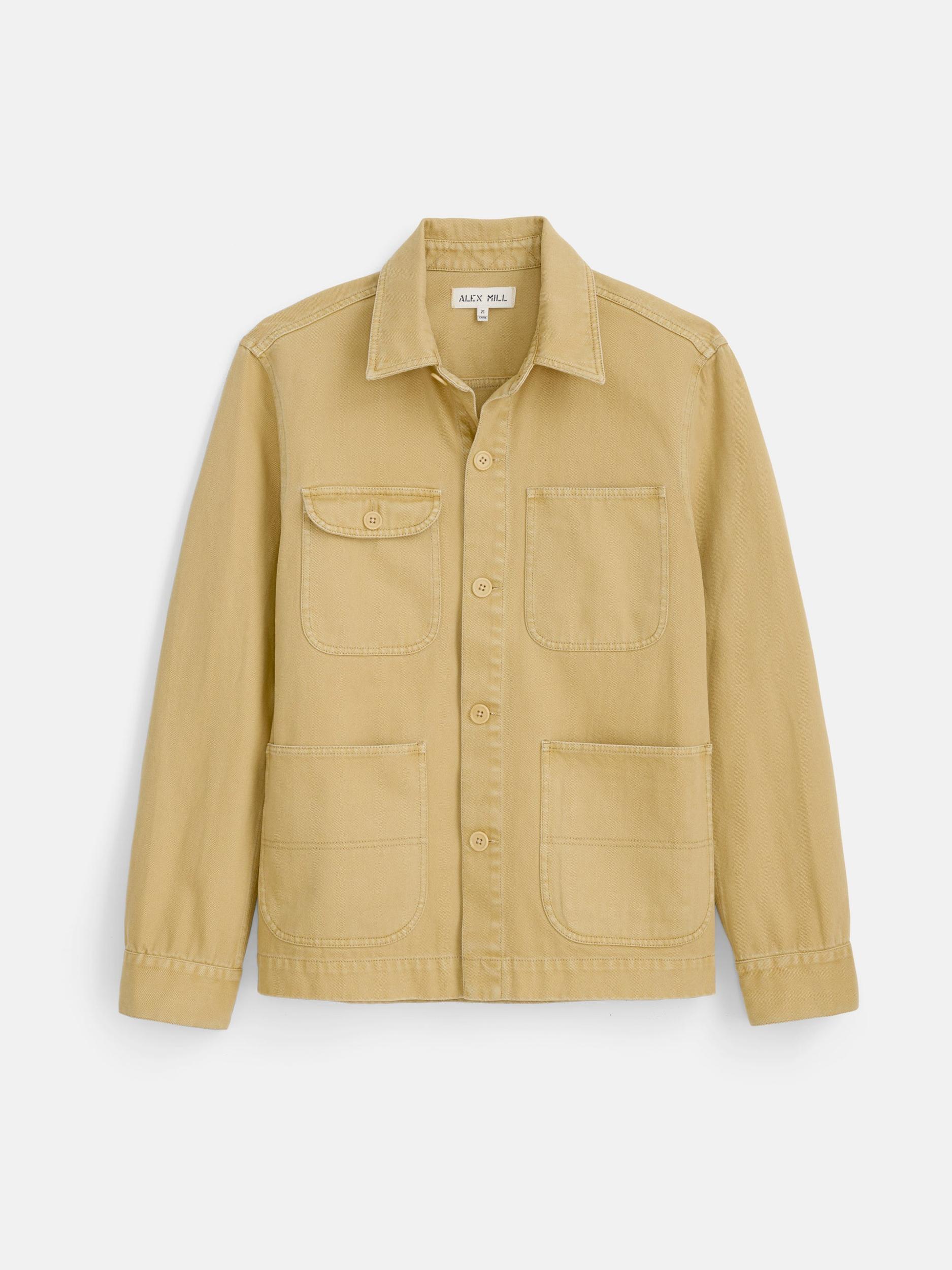 Garment Dyed Work Jacket in Recycled Denim Product Image