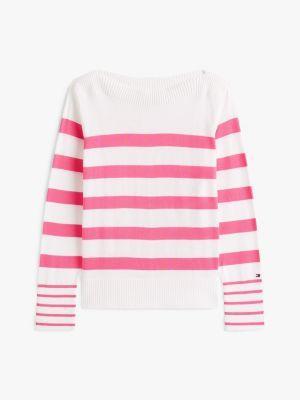 Stripe Boatneck Sweater Product Image