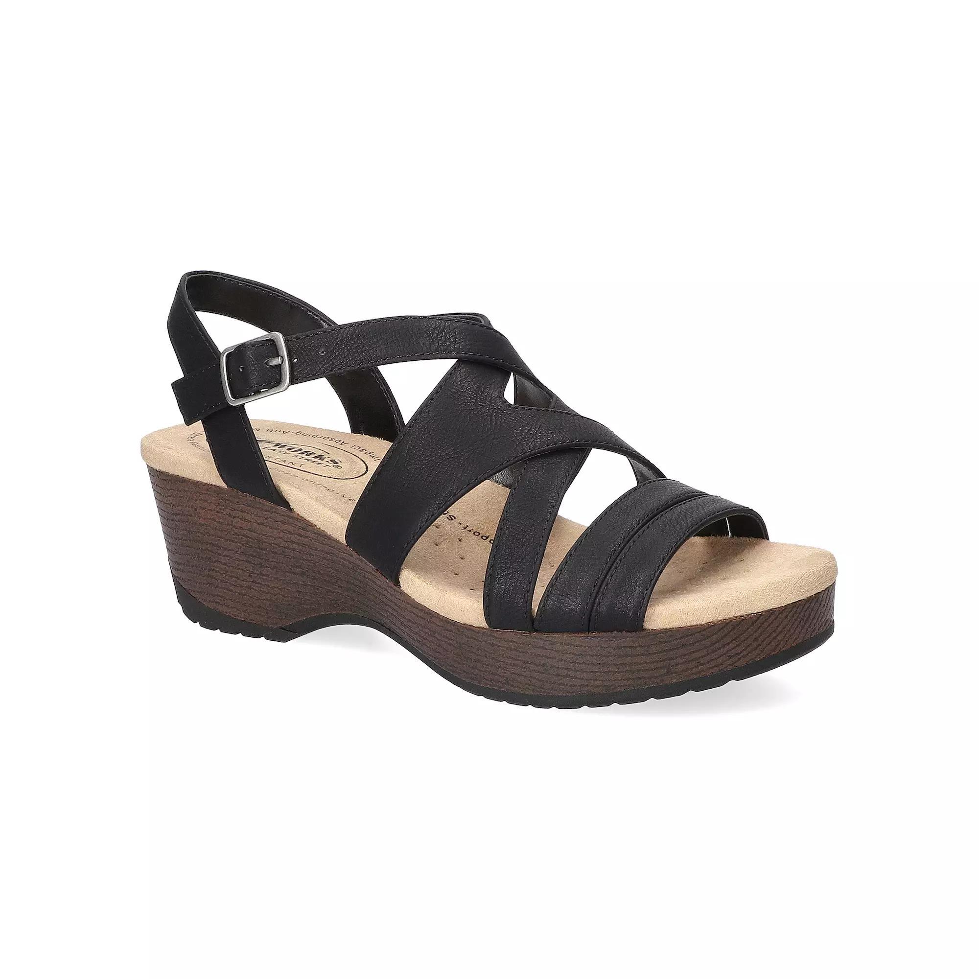 Easy Street Rosella Women's Slip-Resistant Sandals, Size: 8.5, Black Product Image