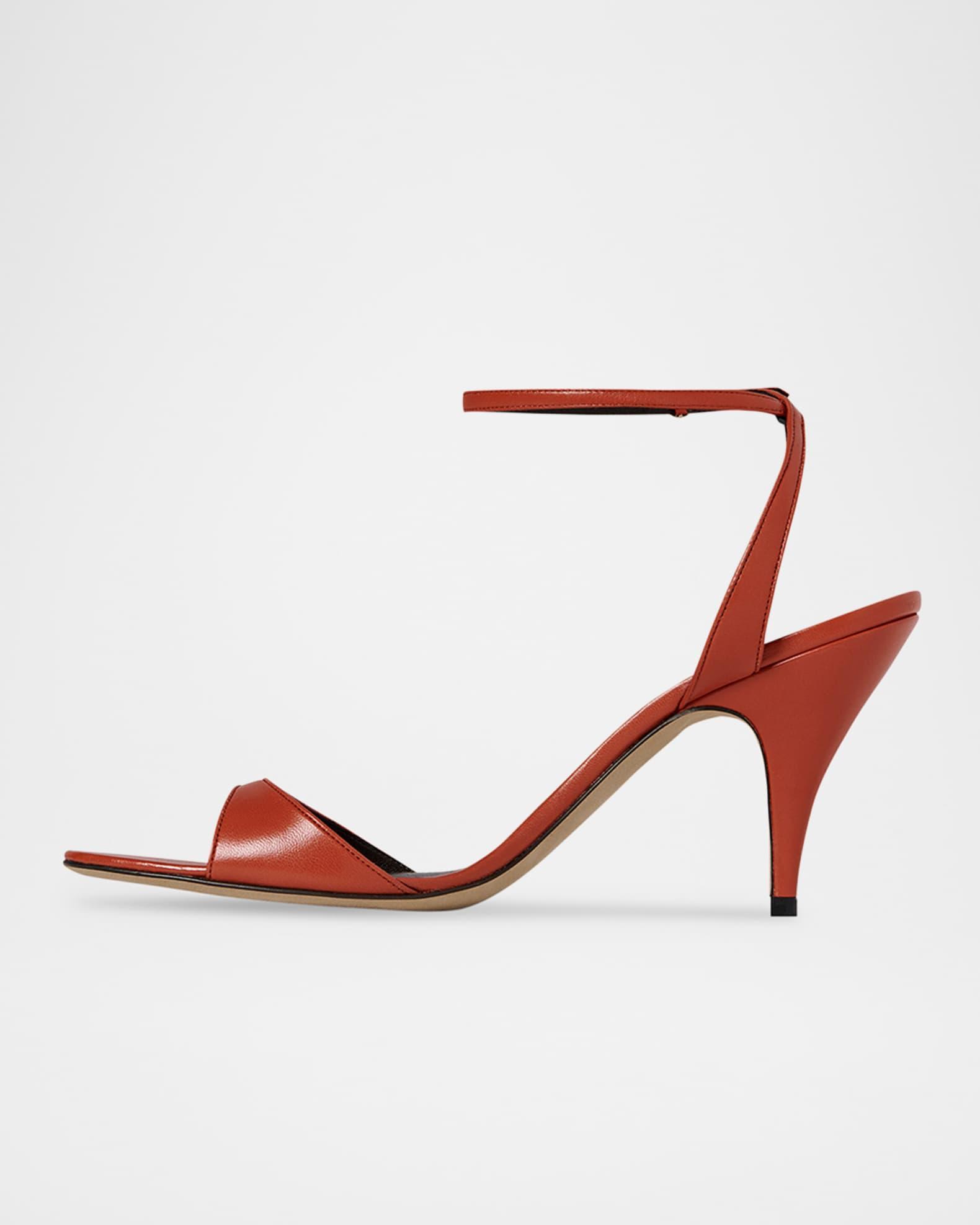 Vika Leather Ankle-Strap Sandals Product Image