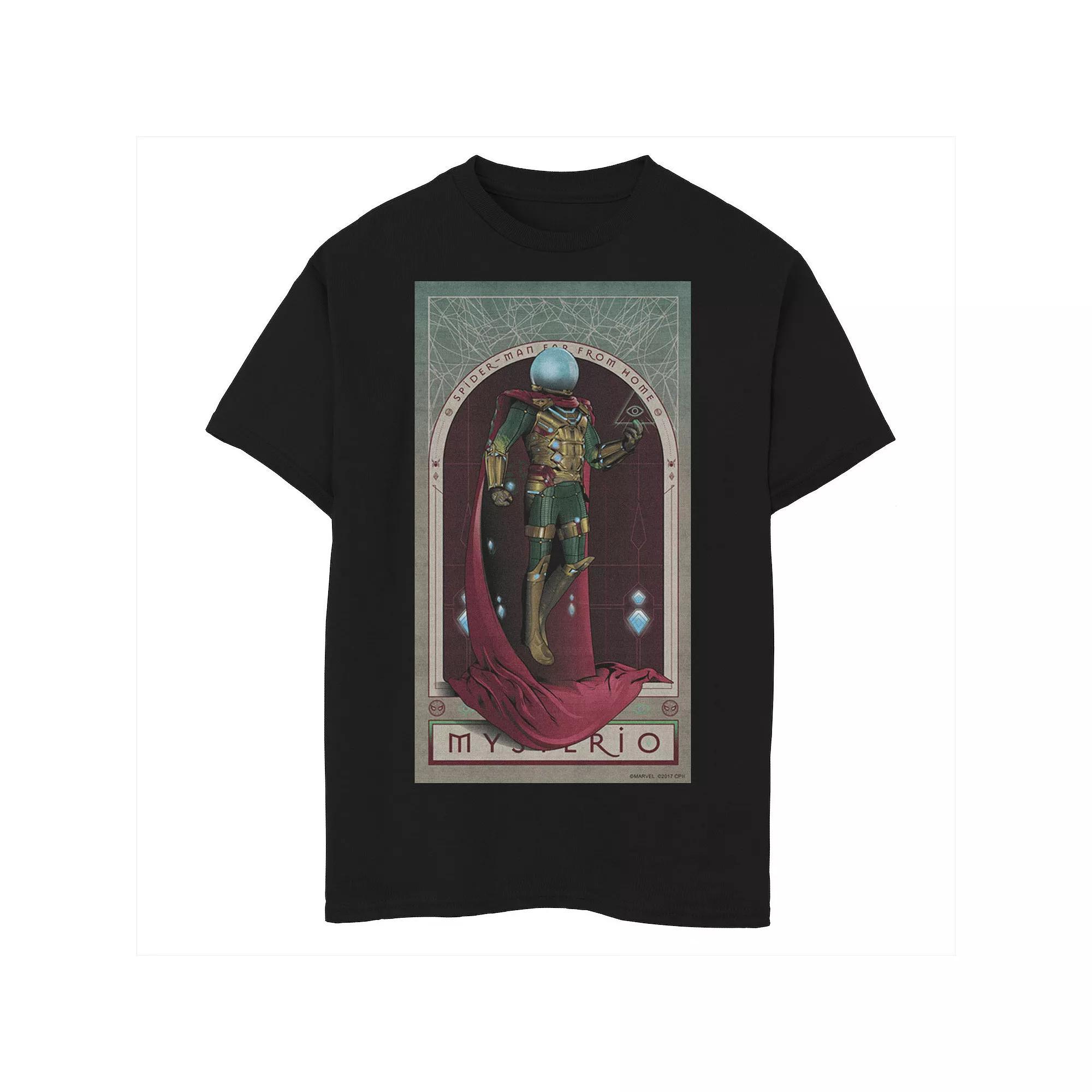 Boys 8-20 Marvel Spider Man Far From Home Myserio Poster Graphic Tee, Boy's, Size: Medium, Black Product Image