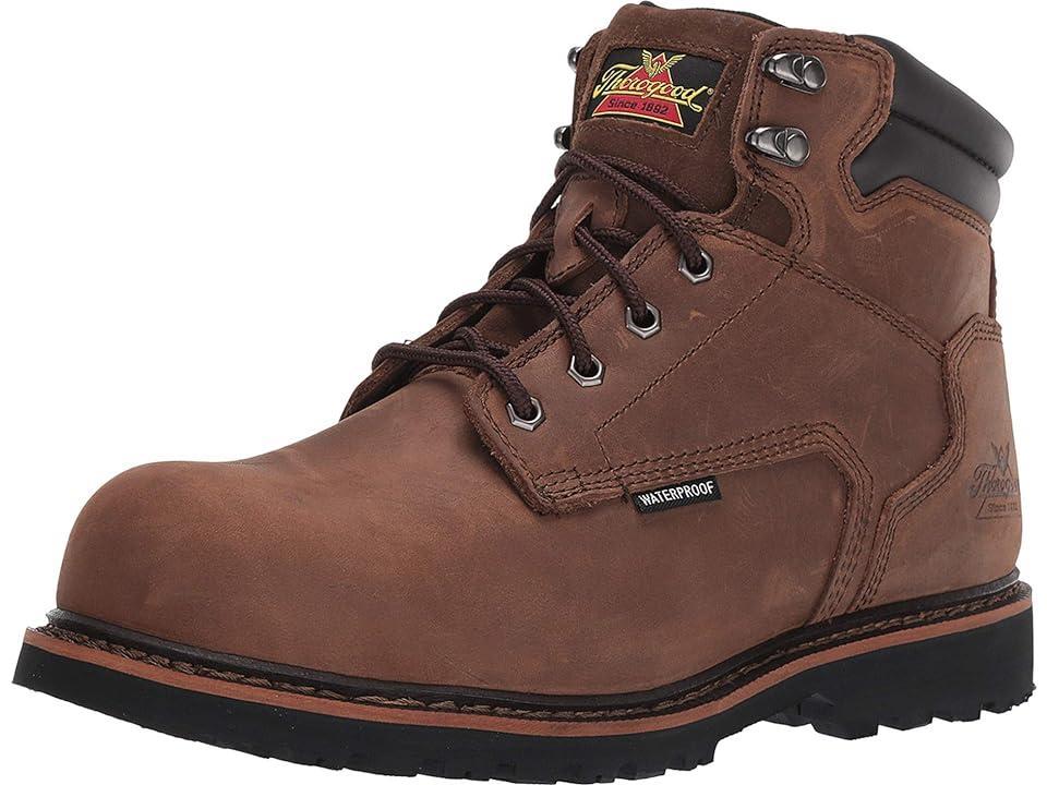 Thorogood V-Series Crazyhorse Men's 6-Inch Waterproof Composite-Toe Work Boots, Size: 11.5, Brown Product Image