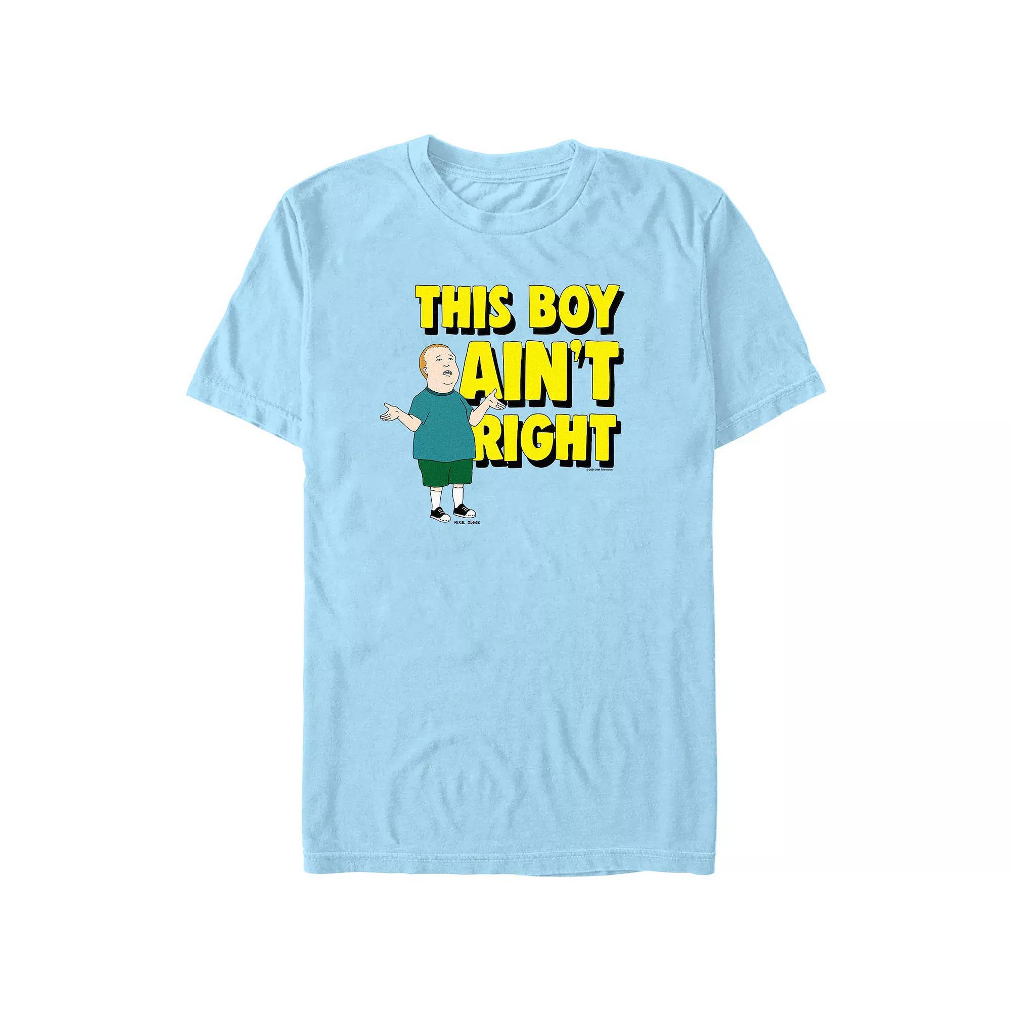 Men's King Of The Hill This Boy Ain't Right Graphic Tee, Size: Medium, Light Blue Product Image