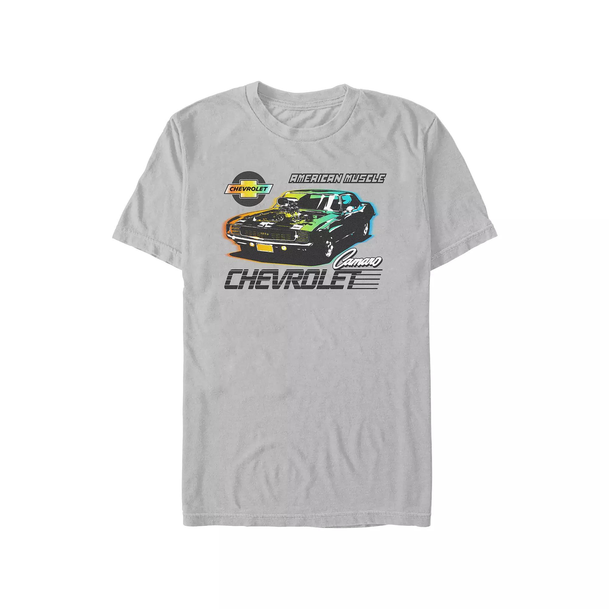 Men's Chevrolet Camaro American Muscle Graphic Tee, Size: XS, Silver Product Image