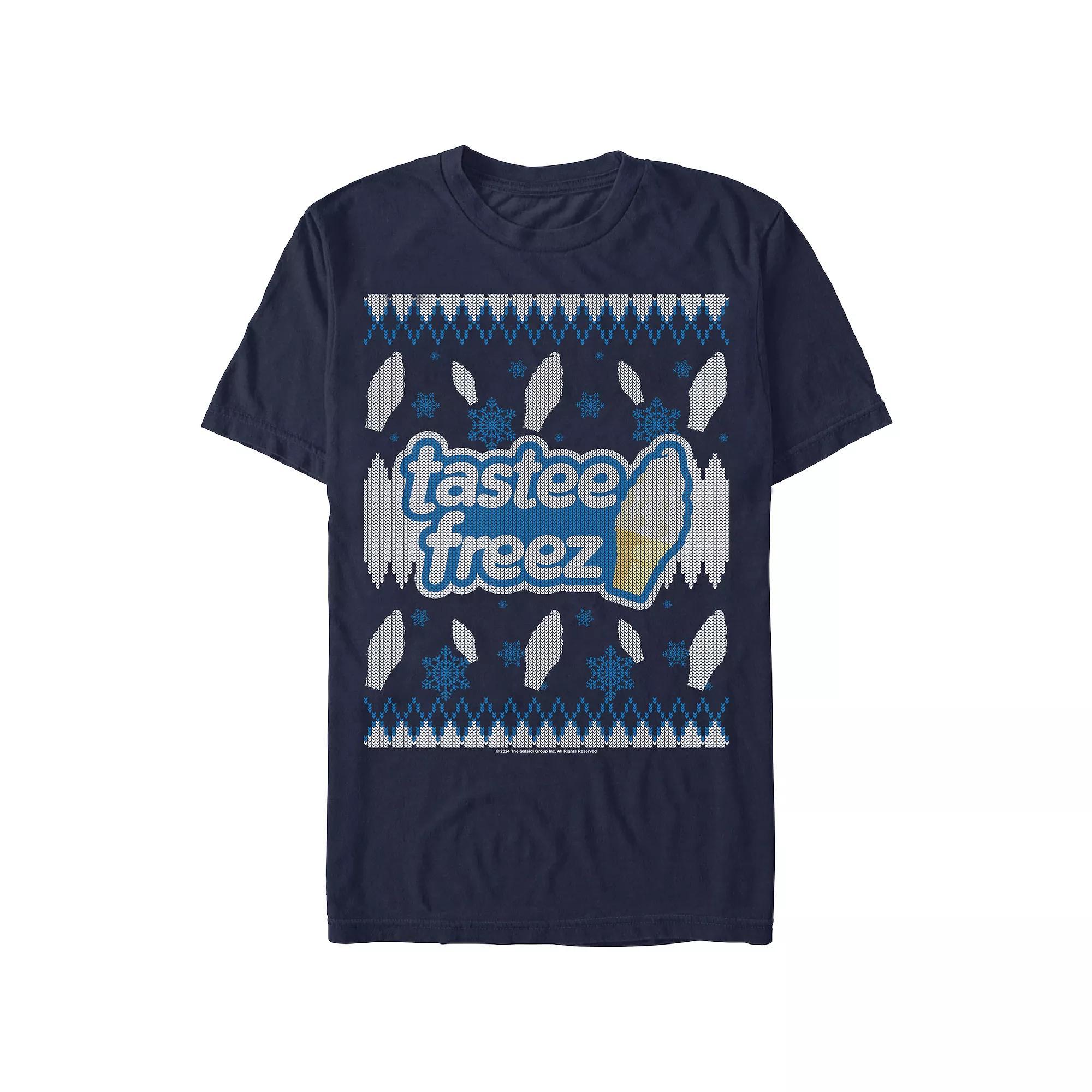 Men's TasGraphic Tee Freez Holiday Sweater Graphic Tee, Size: Medium, Blue Product Image