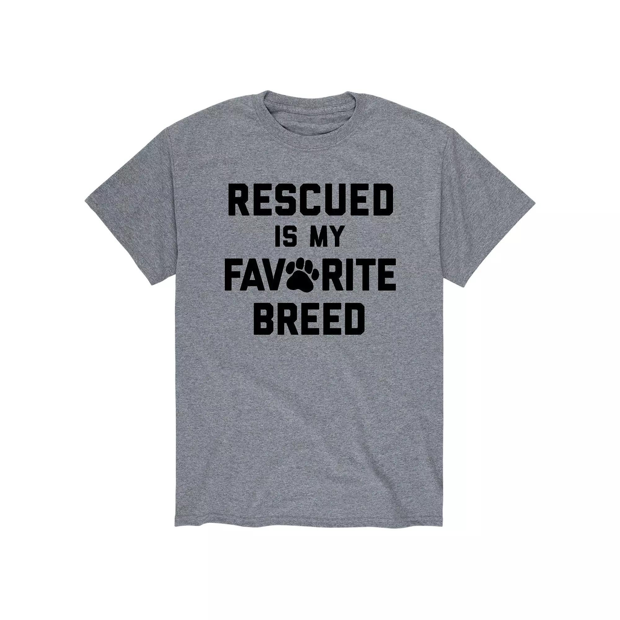 Mens Rescued Favorite Breed Tee Product Image