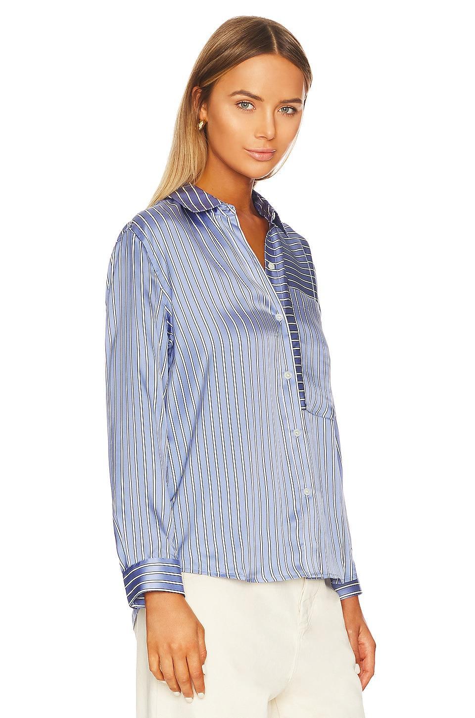 Womens Spencer Silk Striped Shirt Product Image