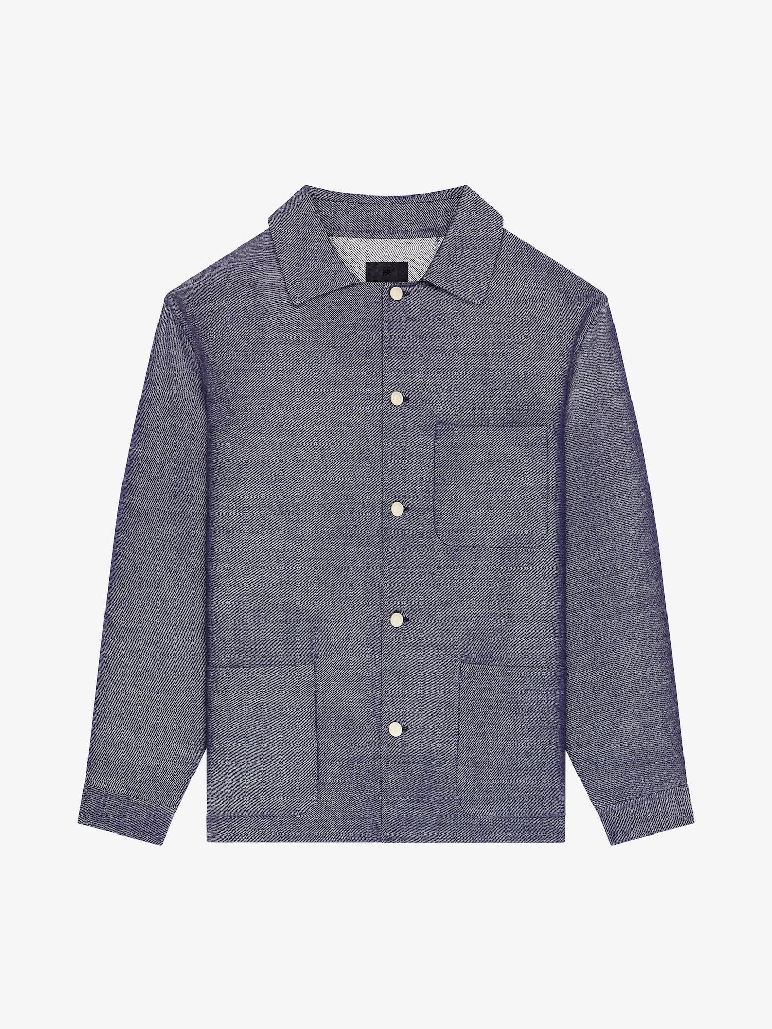 Overshirt in double face denim Product Image