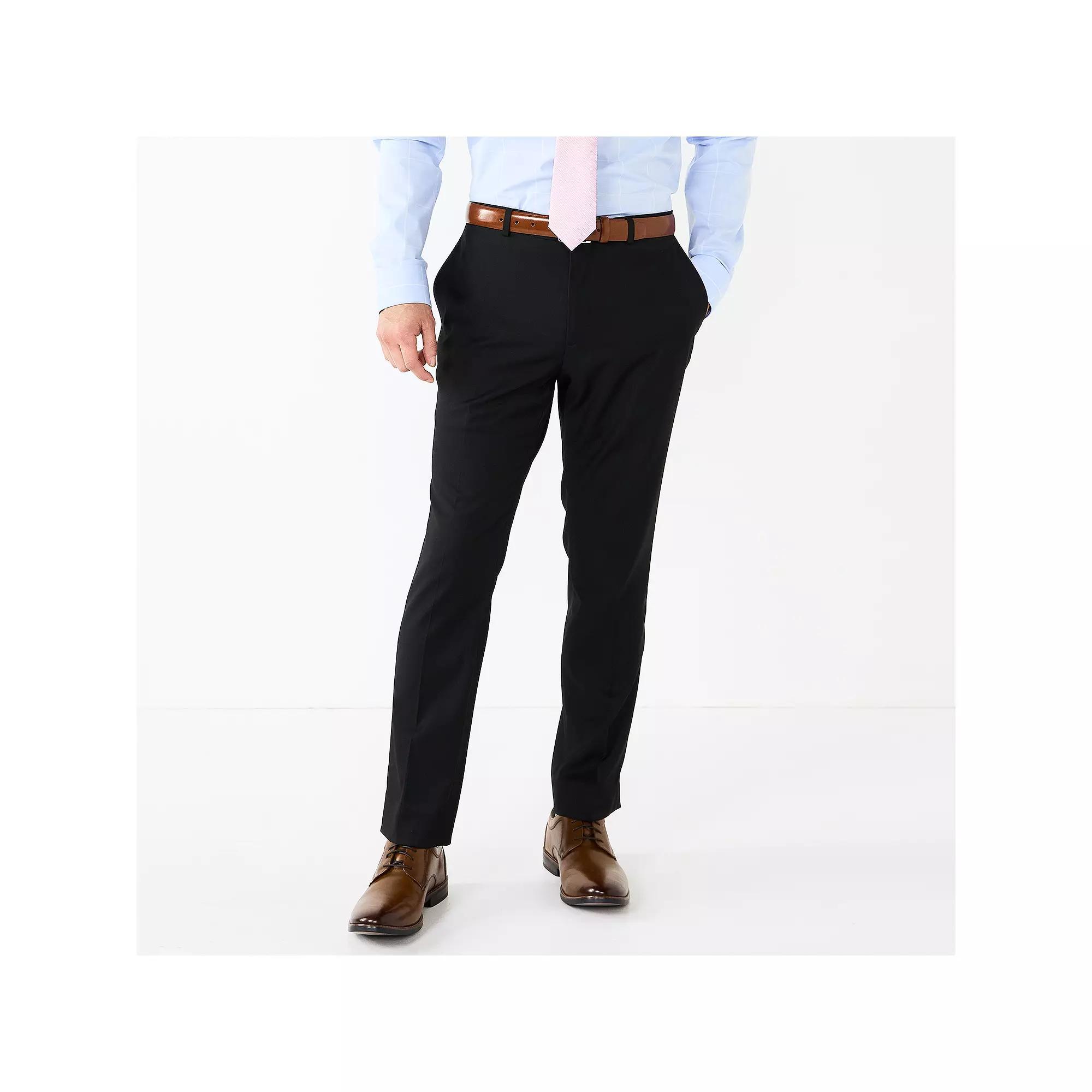 Men's Apt. 9® Premier Flex Performance Slim-Fit Washable Suit Pants, Size: 36X30, Black Product Image