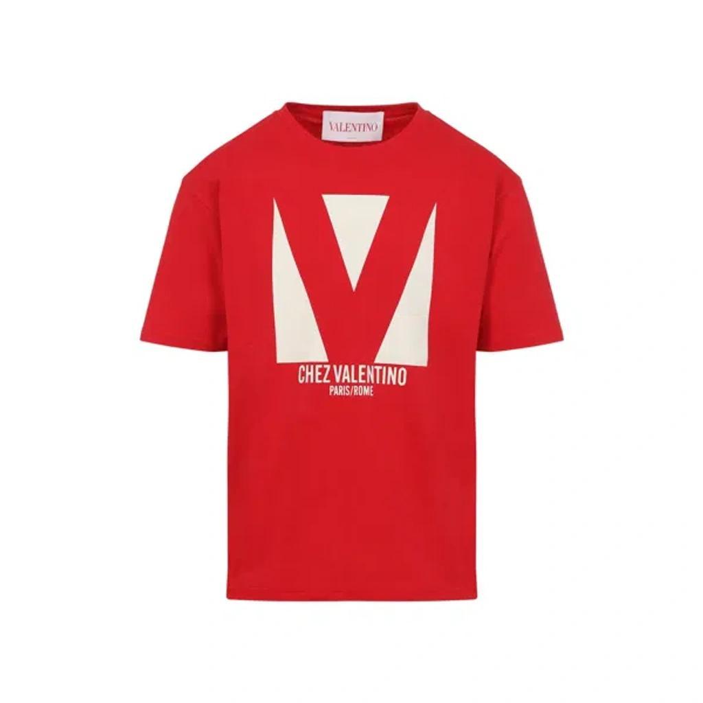 VALENTINO T-shirt Logo In Red Product Image