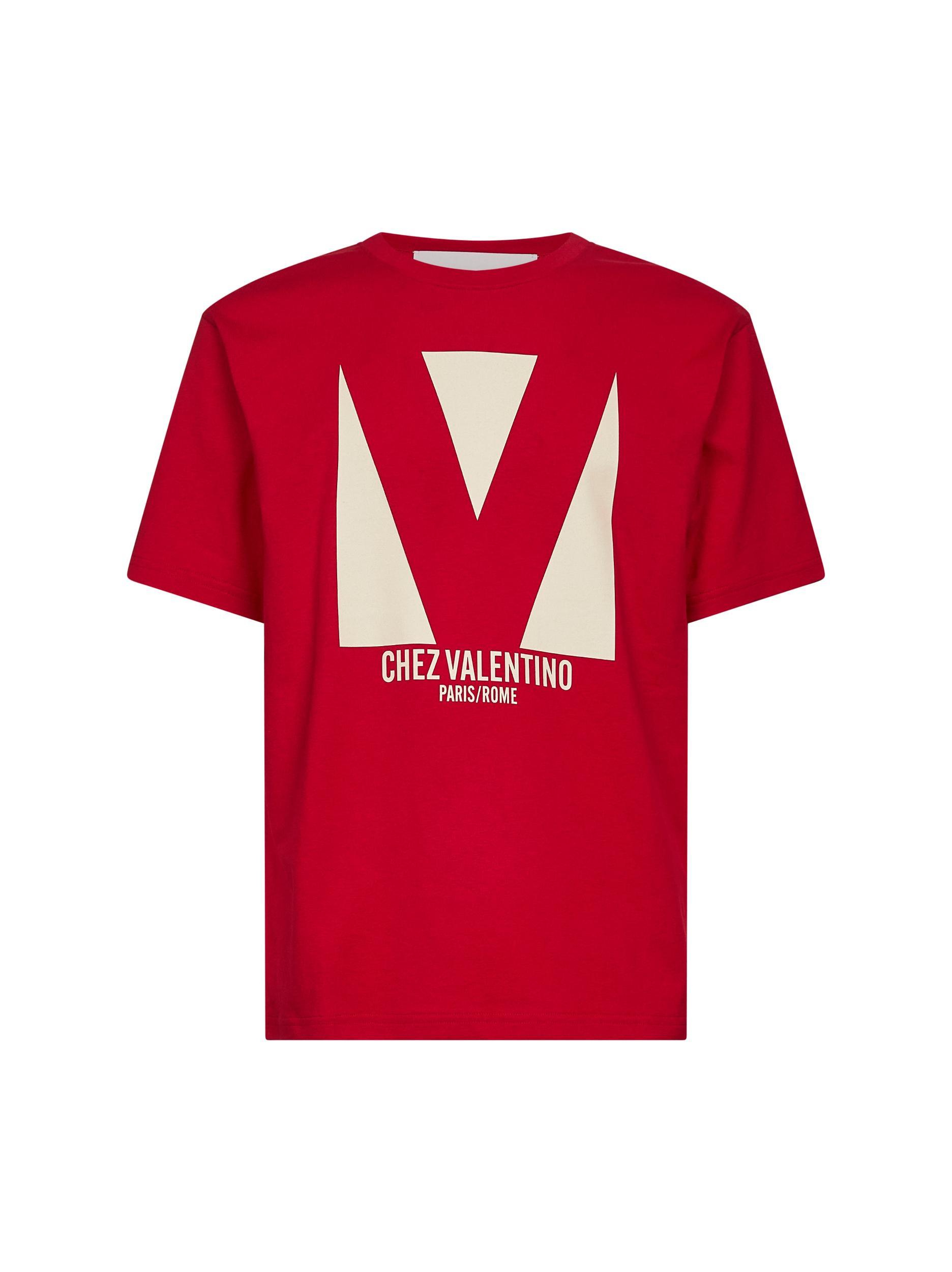 VALENTINO T-shirt Logo In Red Product Image