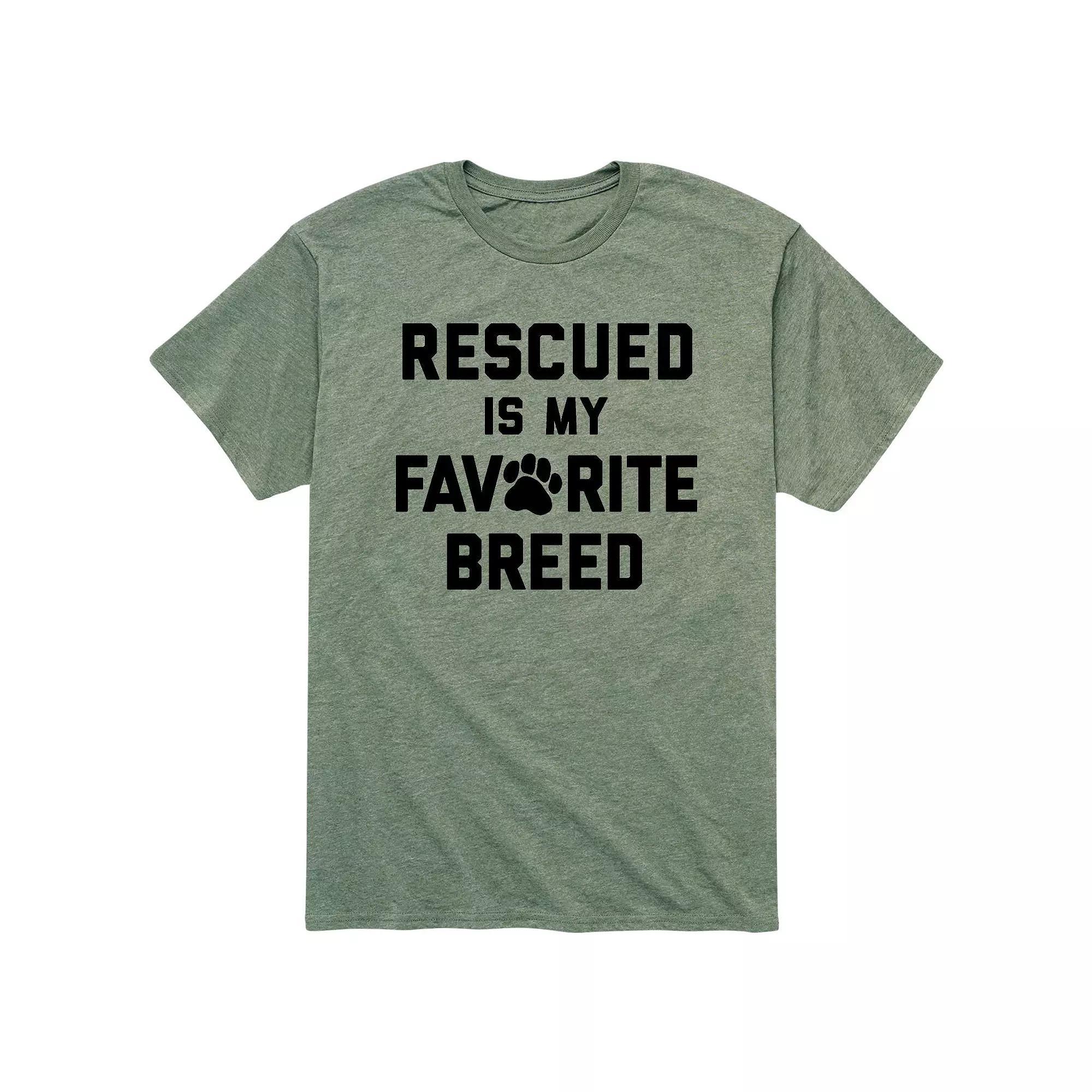 Mens Rescued Favorite Breed Tee Product Image