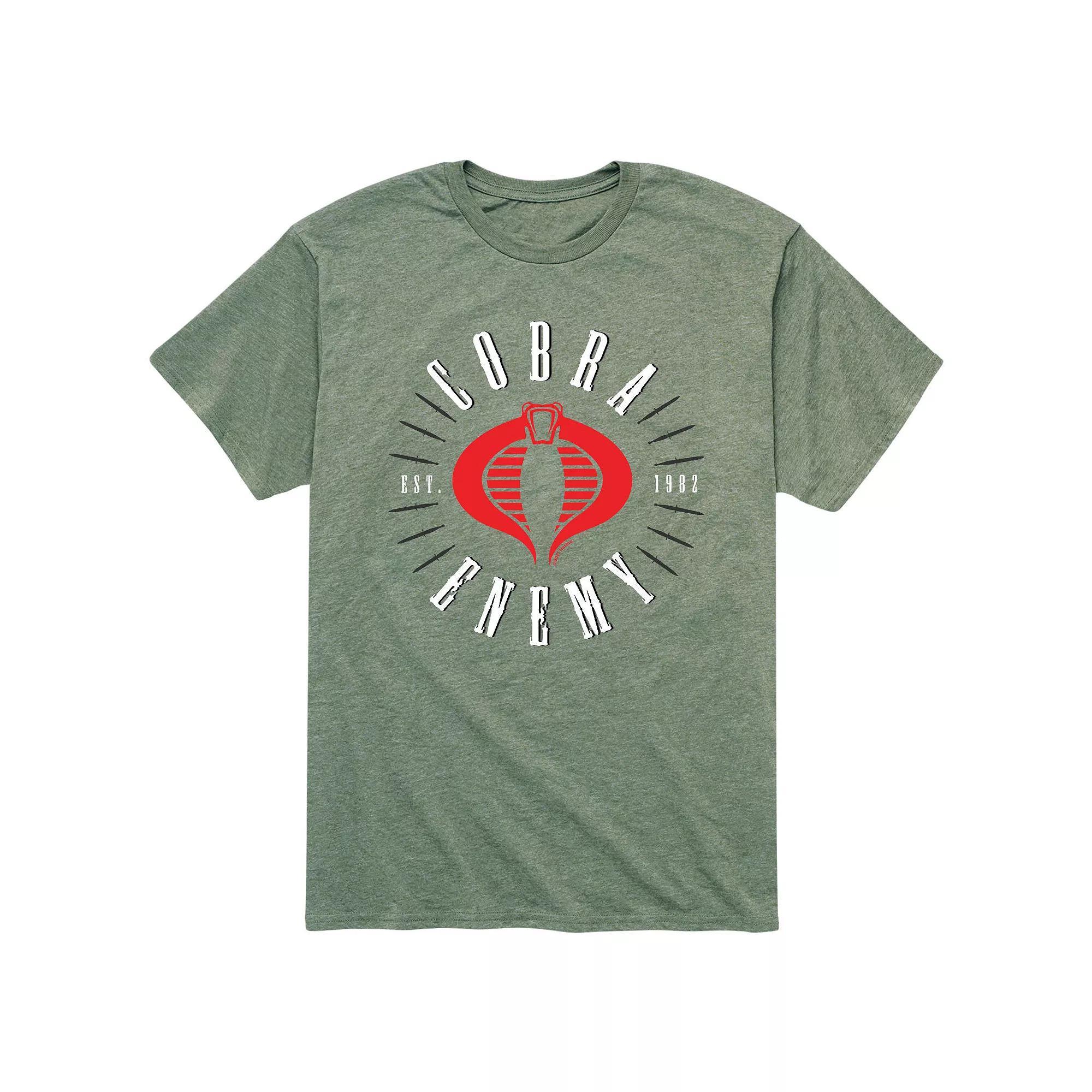Mens GI Joe Cobra Enemy Badge Tee Athletic Grey Product Image