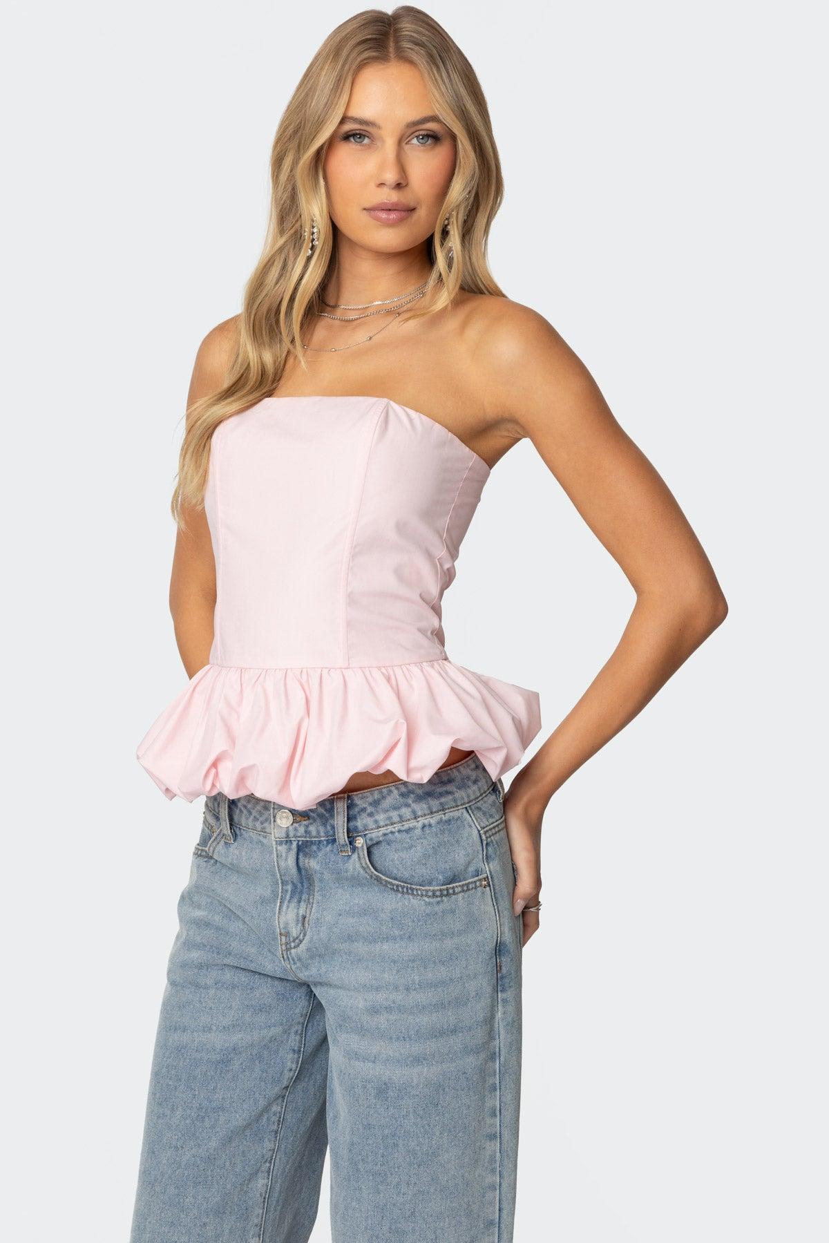 Everlee Bubble Hem Corset Product Image